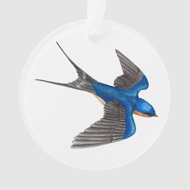 Ornamento Acrílico Tragado de Barn Volante (Anverso)