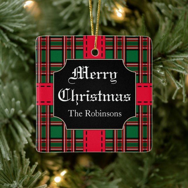 Ornamento actual navideño personalizado (Árbol)