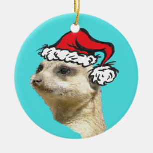 Ornamento adaptable de Meerkat Cirle del navidad