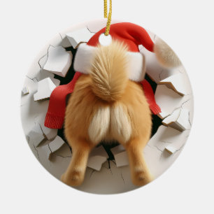 Ornamento Adorable de Perro - Cara de cachorro fre