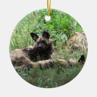 Ornamento africano del navidad de los perros