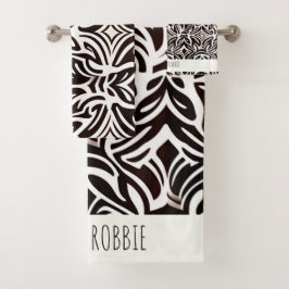 Ornamento africano sutil patrón blanco negro