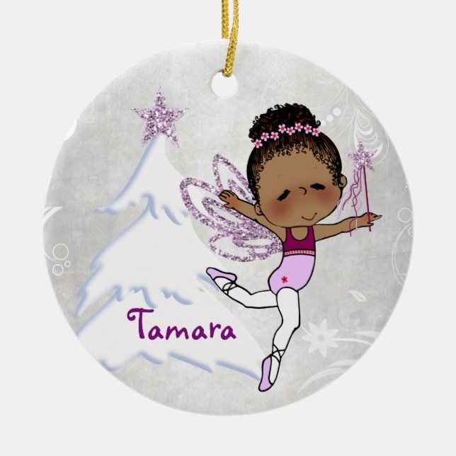 Ornamento afroamericano del navidad de la (Frente)
