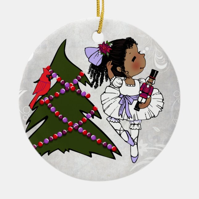 Ornamento afroamericano del navidad de la (Frente)