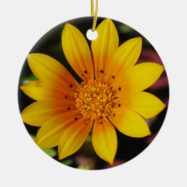 Ornamento amarillo de margarita (Frente)