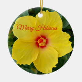 Ornamento amarillo hibiscus