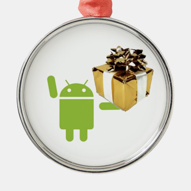 Ornamento androide del regalo (Frente)