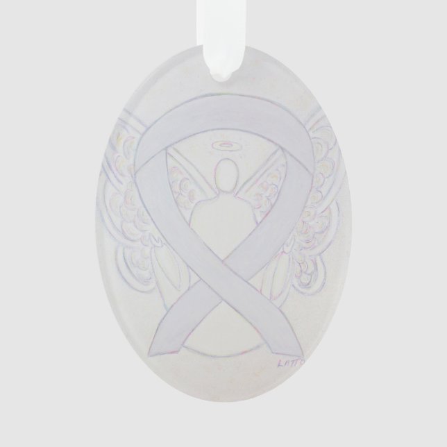 Ornamento ángel de la cinta de la piel de la perla (Anverso)