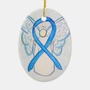 Ornamento ángel de la cinta de la toma de concienc