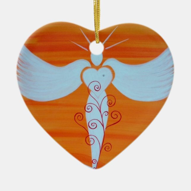 Ornamento “ángel para parejas de alma " (Frente)