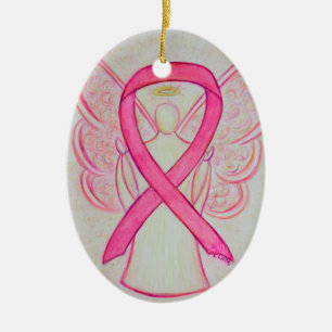 Ornamento Angel Pendant de Cinta de Conciencia Ros
