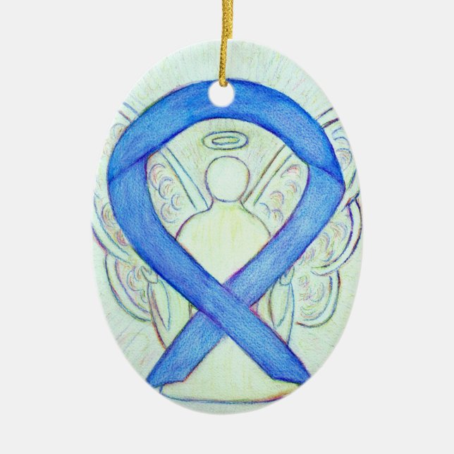 Ornamento Angel Pendant de la Cinta de Concienciac (Frente)