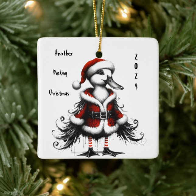 Ornamento animado del árbol gótico del pato (Árbol)