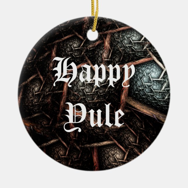 Ornamento anticuado del día de fiesta del (Frente)