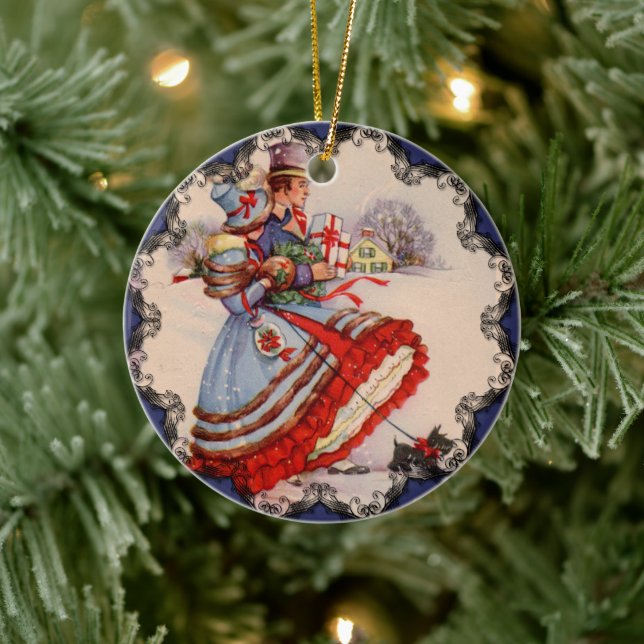 Ornamento antiguo de compras de moda navidad (Árbol)