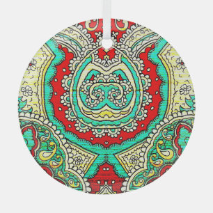 Ornamento arabesco neón: estilo años 80.