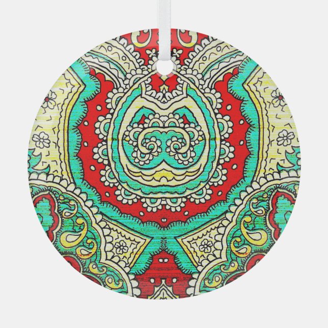 Ornamento arabesco neón: estilo años 80. (Anverso)