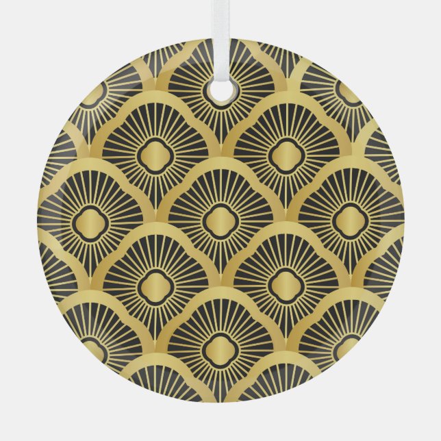 Ornamento art decó: Patrón de cosecha sin soldadur (Anverso)