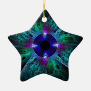 Ornamento artístico abstracto ocular