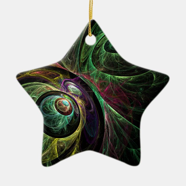 Ornamento artístico de estrella de ojo a ojo (Frente)