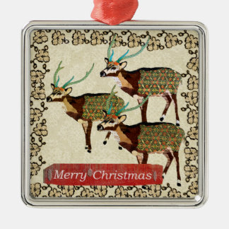 Ornamento artístico de las Felices Navidad de los