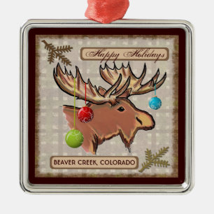Ornamento artístico de los alces de Colorado del