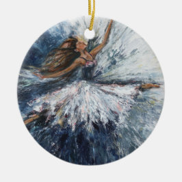 Ornamento artístico "She Leaps"