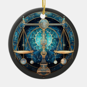 Ornamento Astrológico Personalizado de Zodiac Libr