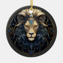 Ornamento Astrológico Personalizado León Zodiaco