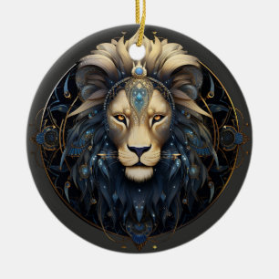 Ornamento Astrológico Personalizado León Zodiaco