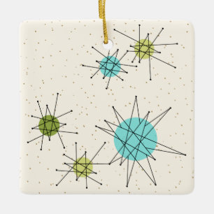 Ornamento atómico icónico del navidad de