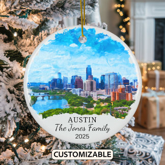 Ornamento Austin Personalizado, Estado de Texas