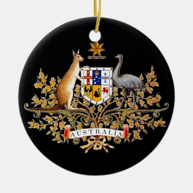 Ornamento australiano del árbol de navidad del (Frente)