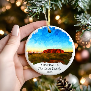 Ornamento australiano personalizado, regalo de Aus