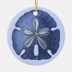 Ornamento azul del dólar de arena