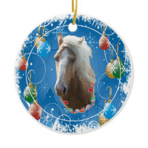 Ornamento azul del navidad