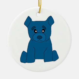Ornamento azul del oso