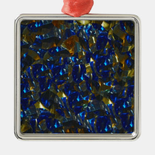 Ornamento azul dorado