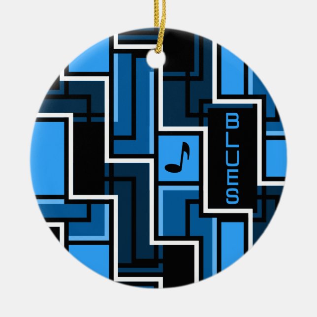 Ornamento azul - personalizar (Frente)