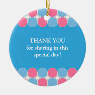 Ornamento Baby Shower Blue & Pink Favor