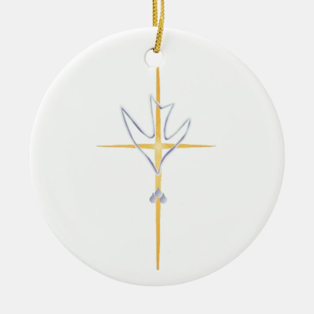 Ornamento bautismal redondo (Frente)