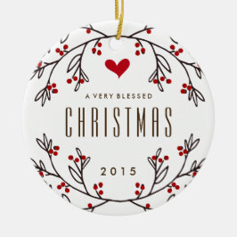 Ornamento bendecido de sensación de la foto del