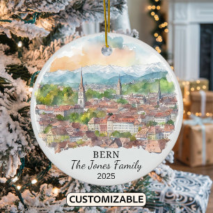 Ornamento berlinés personalizado, regalo de Suiza