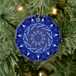 Ornamento Birthstone Sapphire Mandala de septiembr