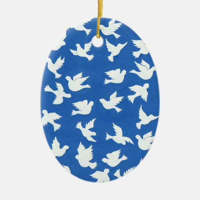 Ornamento blanco de las palomas (Frente)