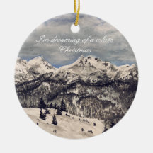 Ornamento blanco de Navidad