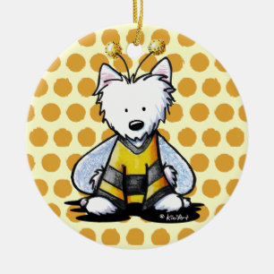 Ornamento blanco luminoso BEE