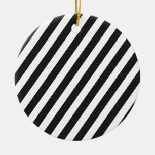 Ornamento blanco y negro del diseño de la raya de