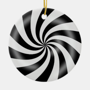 Ornamento blanco y negro duro del diseño del