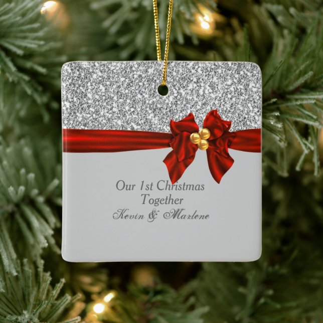 Ornamento Bling de la Primera Navidad (Árbol)